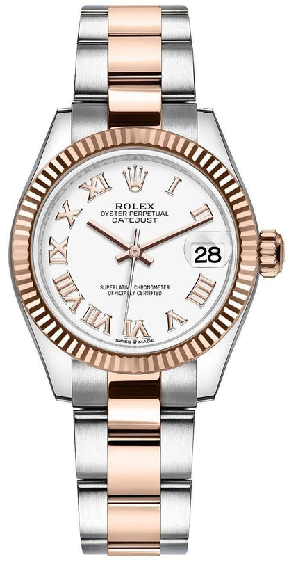 Rolex Datejust 31 White Roman Numeral Dial Women's Watch 278271-0001