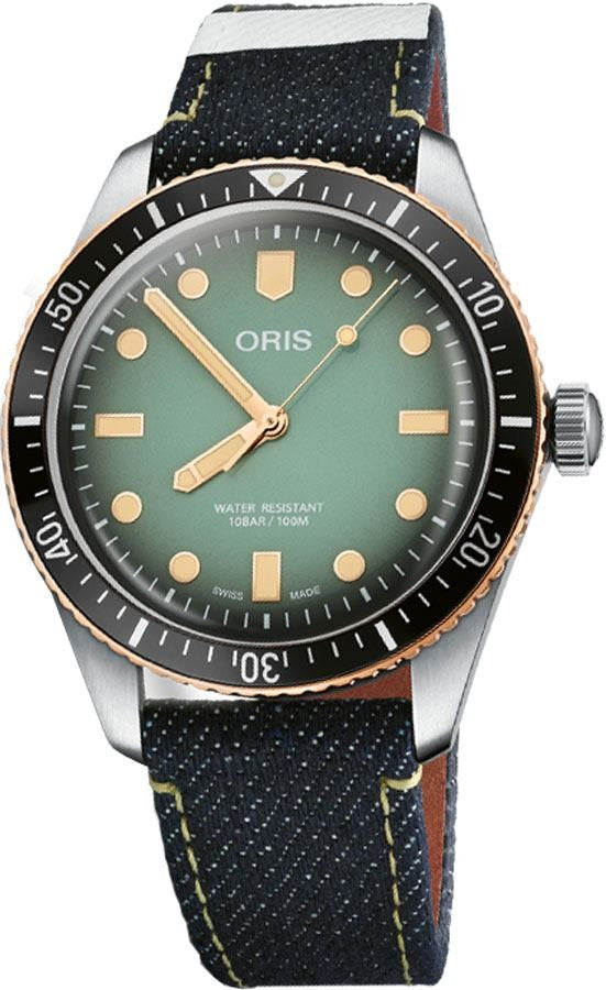 Oris Divers Sixty-Five X Momotaro Jeans Edition 40mm Men's Watch 73377074337FS