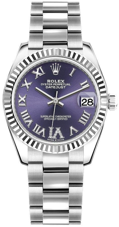 Rolex Datejust 31 Aubergine Purple Dial Women's Watch 278274-0025