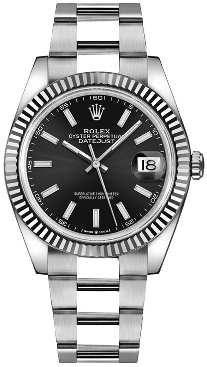 Rolex Datejust 41 Black Dial Oyster Bracelet Men's Watch 126334-0017