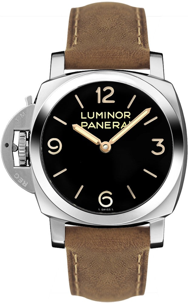 Panerai Luminor Black Dial Left Handed Men's Watch PAM00557