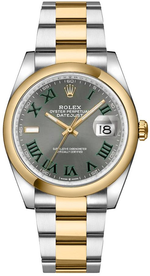 Rolex Datejust 36 Slate Grey Wimbledon Dial Unisex Watch 126203-0036