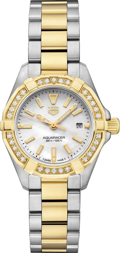 Tag Heuer Aquaracer 18k Gold & Diamond Ladies Watch WBD1421.BB0321