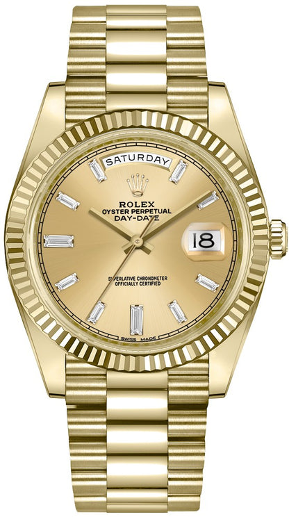 Rolex Day-Date 40 Solid 18k Yellow Gold Watch 228238-0005