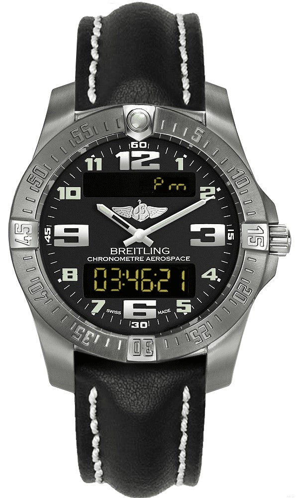 Breitling Professional Aerospace Evo Black Dial 43mm Men's Watch E7936310/BC27-435X