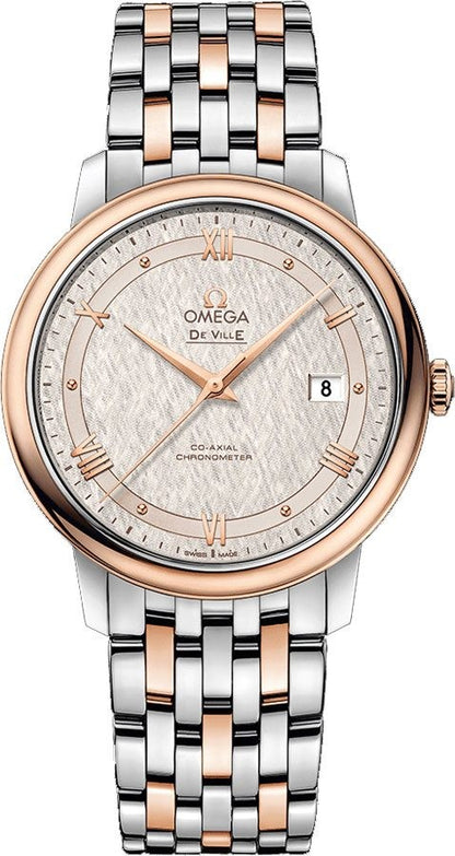 Omega De Ville Prestige Rose Gold & Steel Men's Watch 424.20.40.20.02.003