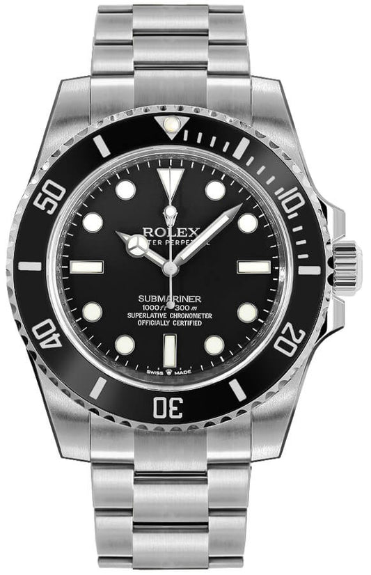 Rolex Submariner Black Dial Stainless Steel Men's Watch 124060-0001