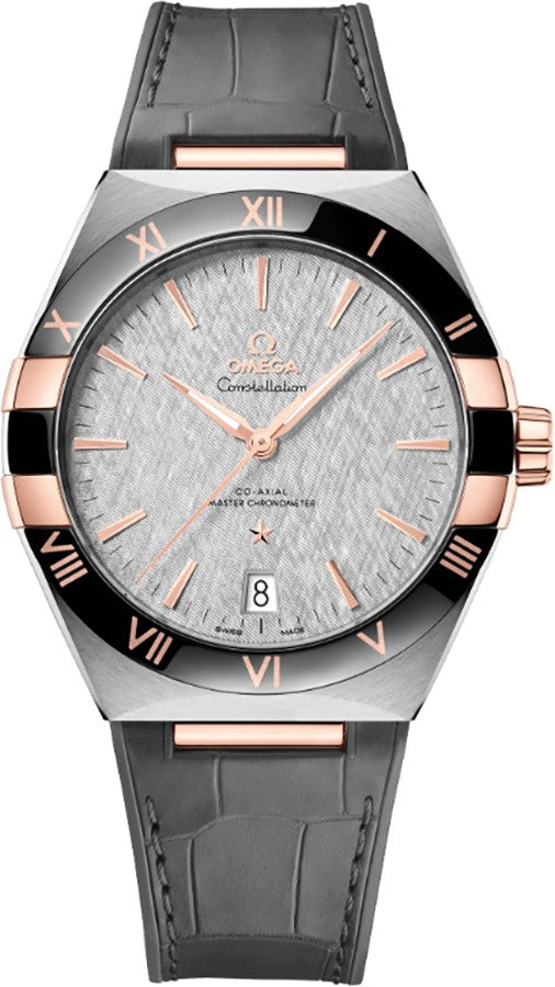 Omega Constellation Steel Rose Gold Ceramic Men's Watch 131.23.41.21.06.001