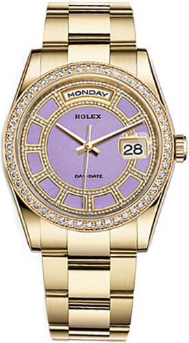 Rolex Day-Date 36 Diamond Gold Watch 118348-0190