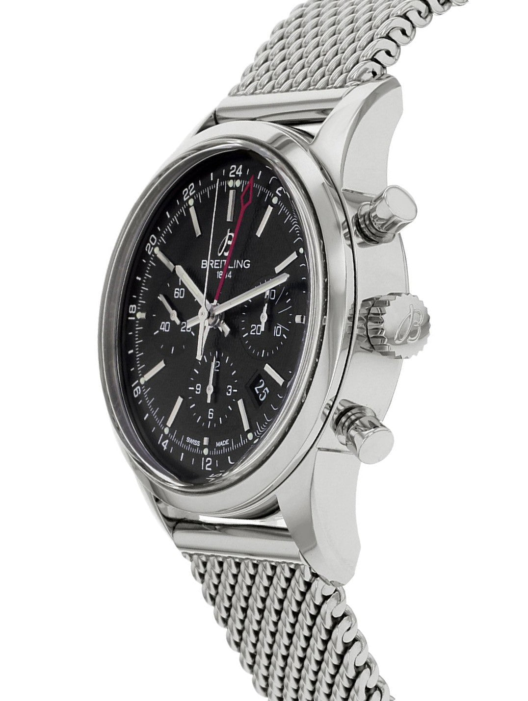 Breitling Transocean Chronograph GMT Steel Men's Watch AB045112/BC67-154A