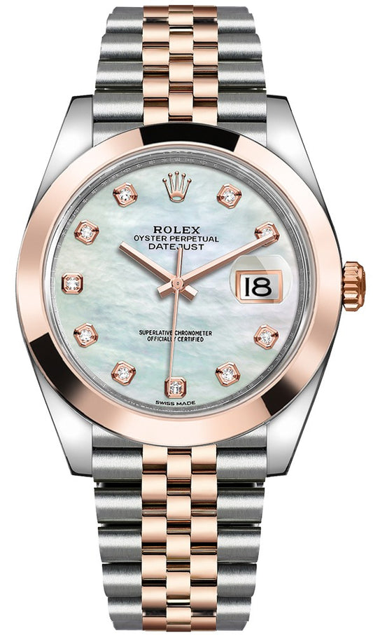 Rolex Datejust 41 Mother of Pearl Dial Jubilee Bracelet Men's Watch 126301-0014