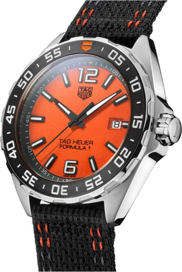 Tag Heuer Formula 1 Orange Dial Quartz Men's Watch WAZ101A.FC8305