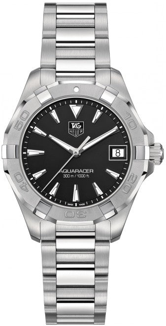 Tag Heuer Aquaracer Black Dial Steel Women's Luxury Watch WAY1310.BA0915