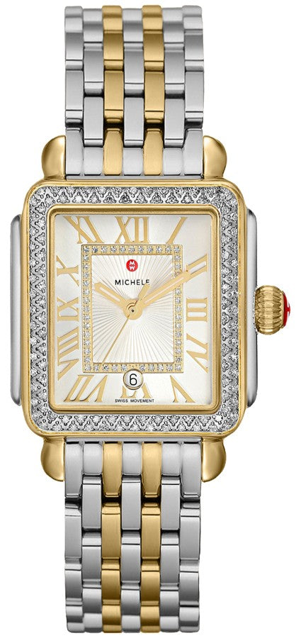 Michele Deco Madison Mid Two Tone Diamond Women's Watch MWW06G000002