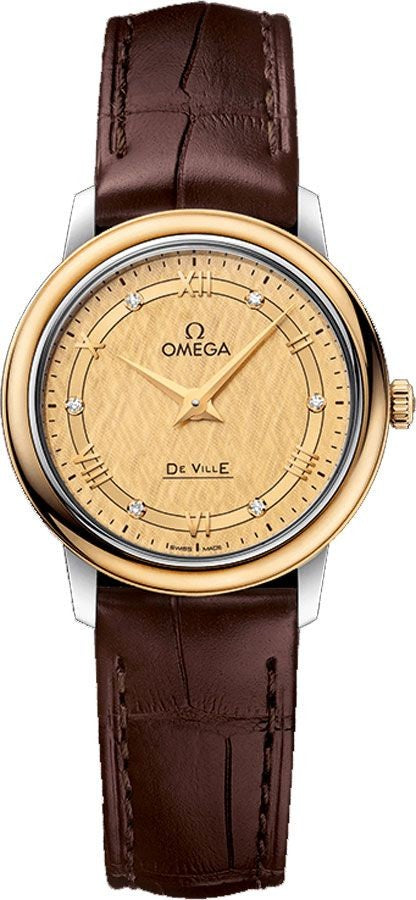 Omega De Ville Prestige Steel & Yellow Gold Women's Watch 424.23.27.60.58.001