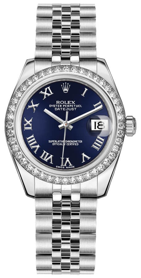 Rolex Datejust 31 Blue Dial Jubilee Bracelet Women's Watch 178384-0038