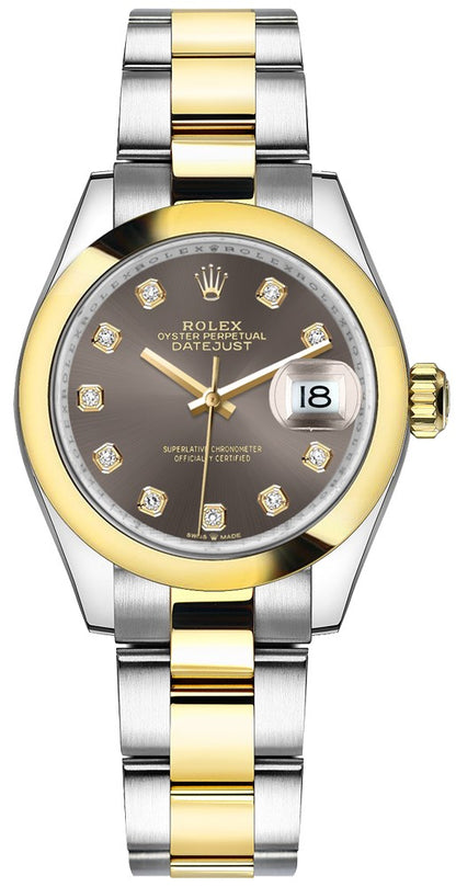 Rolex Datejust 31 Dark Grey Dial Women's Watch 278243-0021