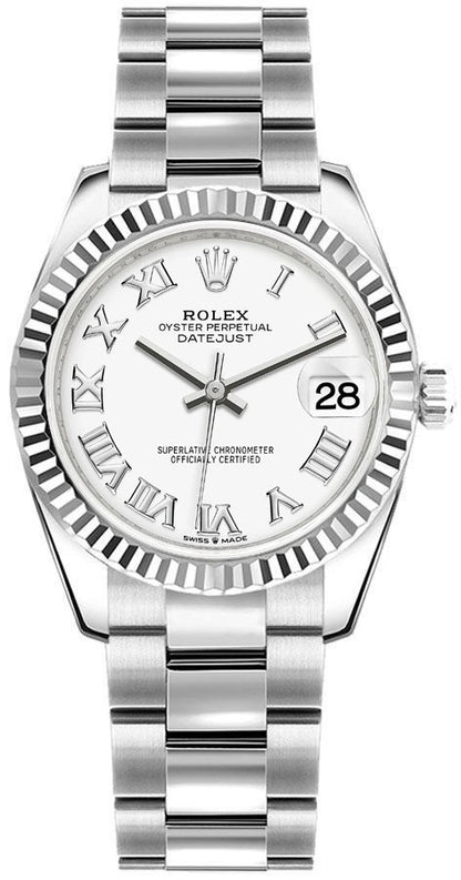 Rolex Datejust 31 White Dial Oyster Bracelet Women's Watch 278274-0009