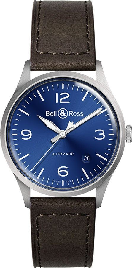 Bell & Ross Vintage Blue Steel Men's Watch BRV192-BLU-ST/SCA