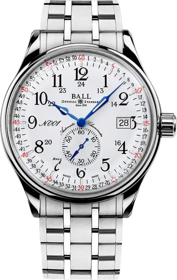 Ball Trainmaster Railroad Standard Men's Watch NM3888D-S3CJ-WH