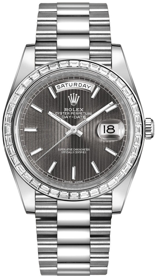 Rolex Day-Date 40 Diamond Bezel Men's Watch 228396TBR-0023