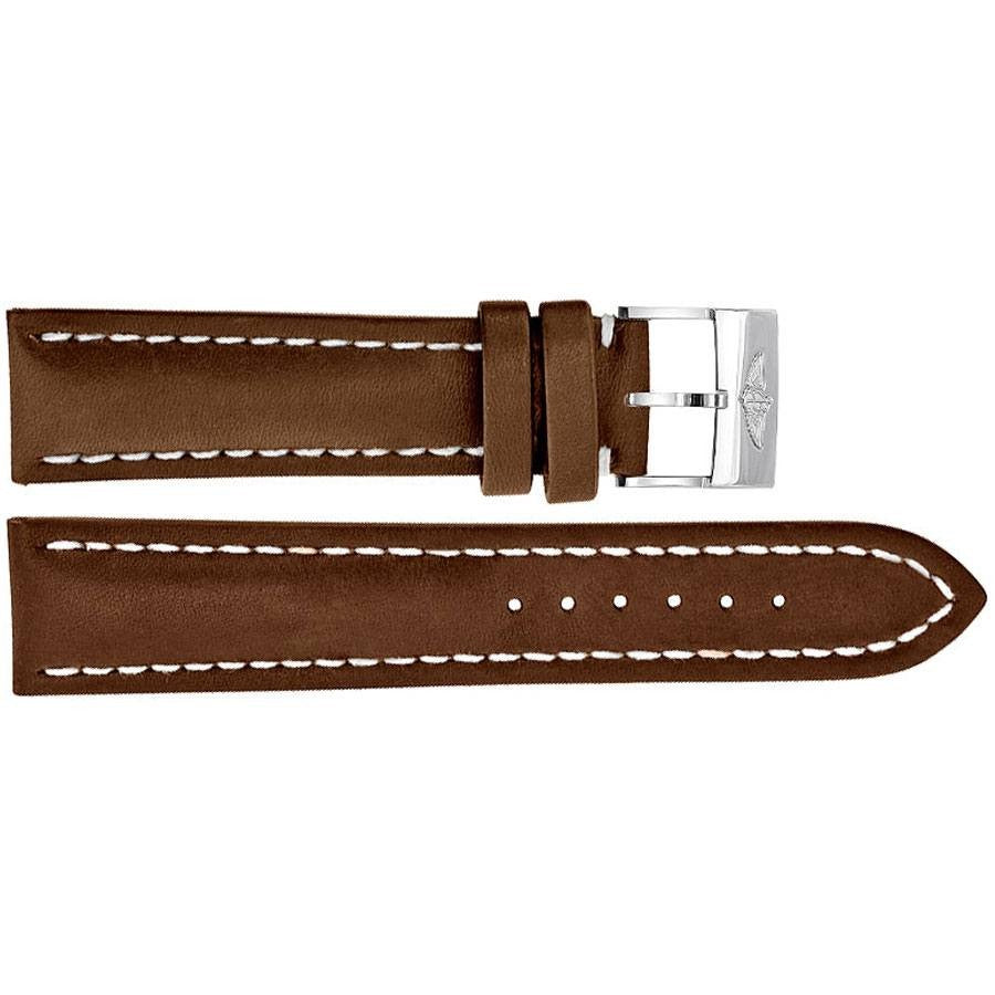 Breitling 21mm Brown Leather Strap 495X