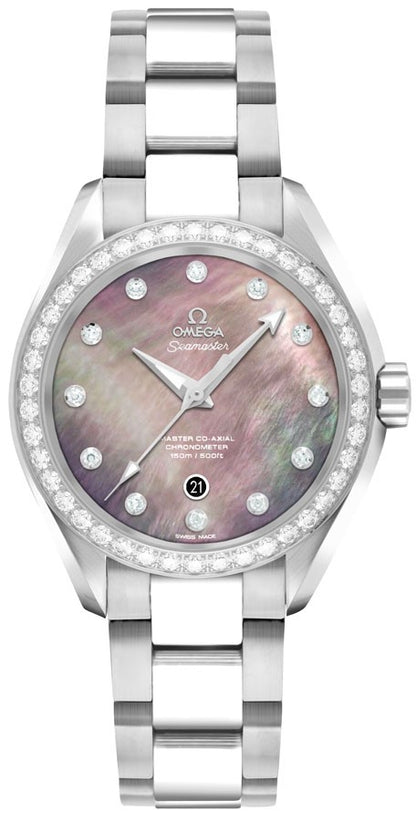 Omega Seamaster Aqua Terra Diamond Luxury Women's Watch 231.15.34.20.57.001