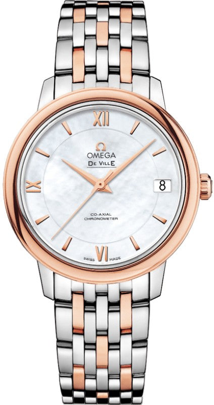 Omega De Ville Prestige Rose Gold & Steel Women's Watch 424.20.33.20.05.002