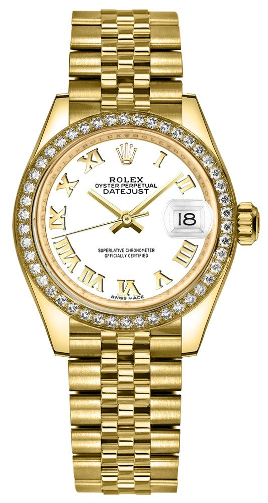 Rolex Lady-Datejust 28 White Dial Watch 279138RBR-0032