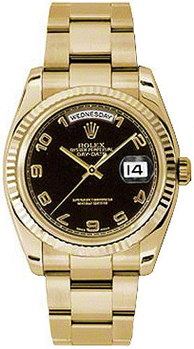 Rolex Day-Date 36 Yellow Gold Watch 118238