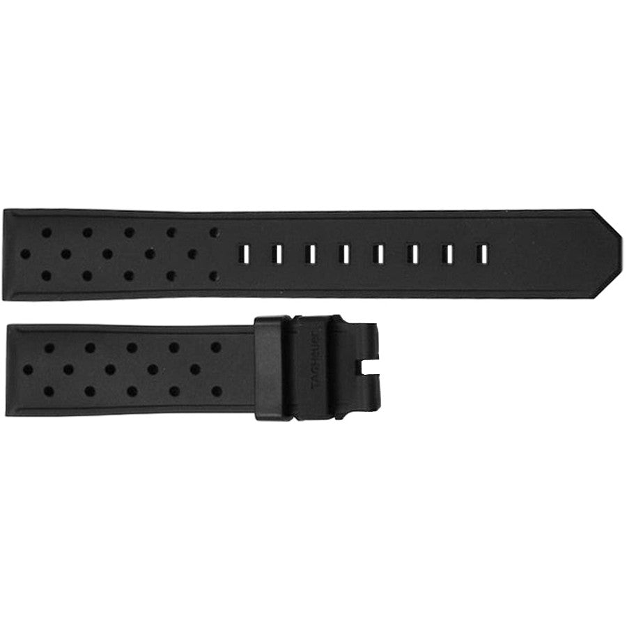 Tag Heuer Formula 1 21mm Inlet Black Rubber Perforated Strap FT8024 / BT0724