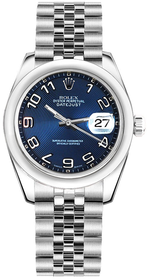 Rolex Datejust 31 Stainless Steel Blue Dial Watch 178240