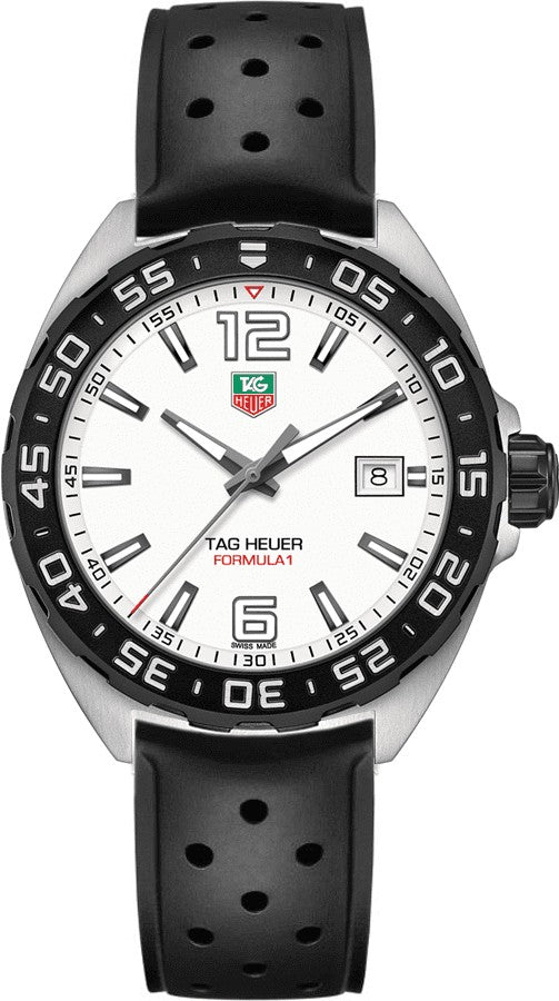 Tag Heuer Formula 1 White Dial 41mm Men's Watch WAZ1111.FT8023