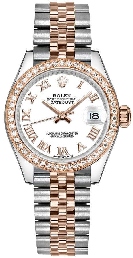 Rolex Datejust 31 White Dial Roman Numerals Women's Watch 278381RBR-0004