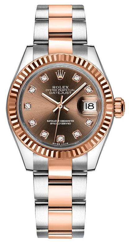 Rolex Lady-Datejust 28 Gold & Steel Watch 279171-0012