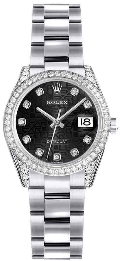 Rolex Lady-Datejust 26 White Gold Women's Watch 179159