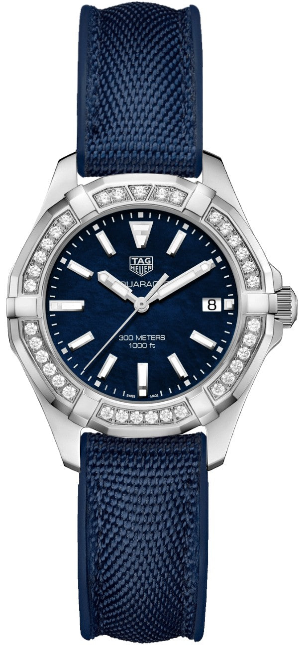 Tag Heuer Aquaracer Blue Pearl & Diamond Women's Watch WAY131N.FT6091