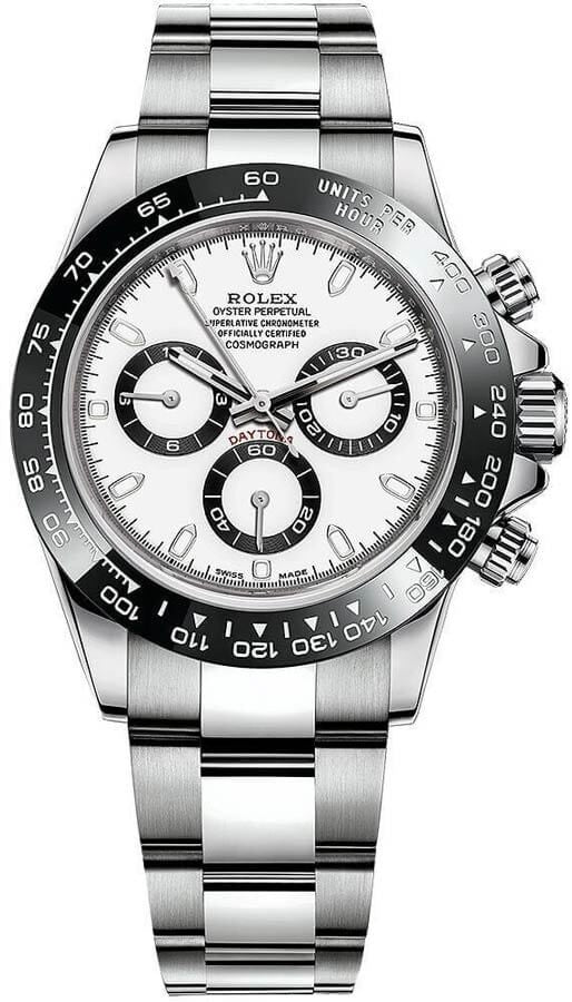 Rolex Cosmograph Daytona White Dial Men's Panda Watch 116500LN-0001