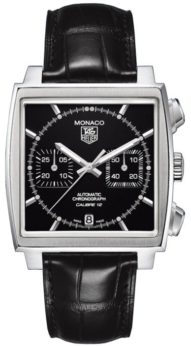 Tag Heuer Monaco Black Dial Men's Watch CAW2110.FC6177