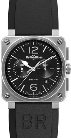 Bell & Ross Aviation Instruments BR0394-BL-SI/SCA