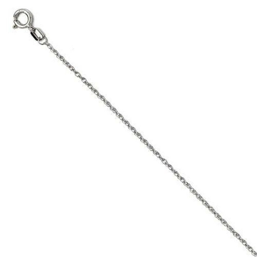 Women's Solitaire Knot Diamond Pendant, 0.1 Carat on Solid 10k White Gold