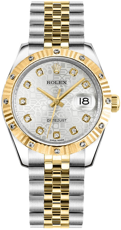 Rolex Datejust 31 Solid 18K Yellow Gold & Steel Women's Watch 178313-0028